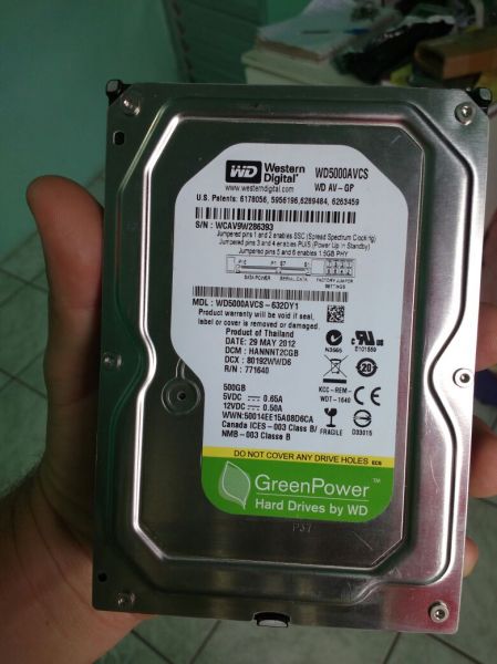 HD de 500Gb,para uso iterno ou externo,serve para DVr